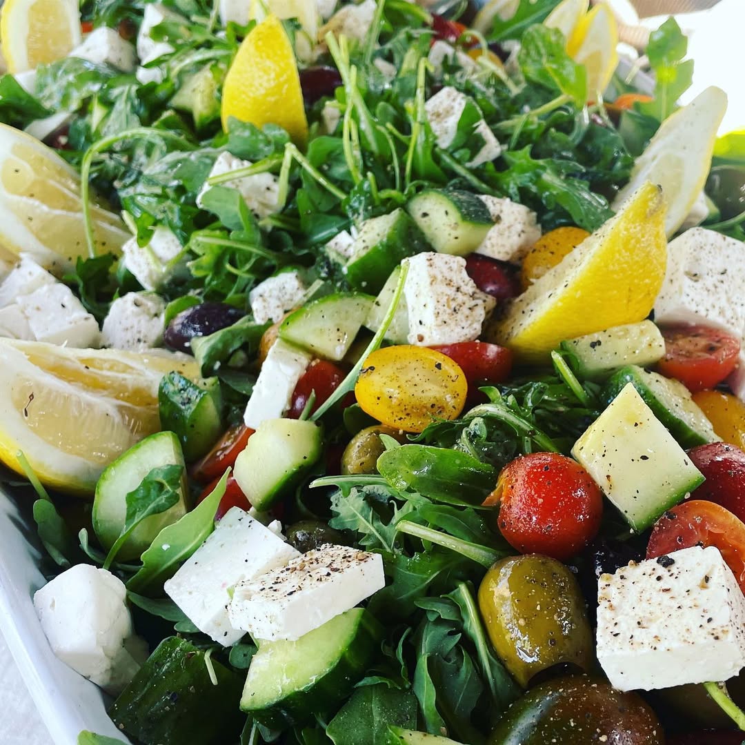 Fresh seasonal salad with Northern California produce